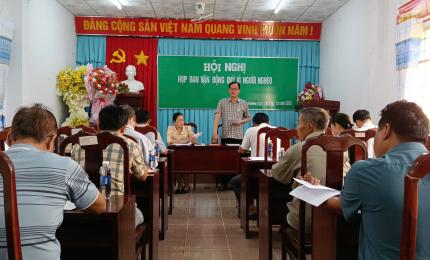 BAN VẬN ĐỘNG QUỸ “VÌ NGƯỜI NGHÈO” XÃ VĨNH ĐIỀU TRIỂN KHAI CÔNG VĂN SỐ 93/MTTQ-BTT VỀ XÂY DỰNG  NHÀ ĐẠI ĐOÀN KẾT